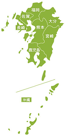 九州・沖縄の地図